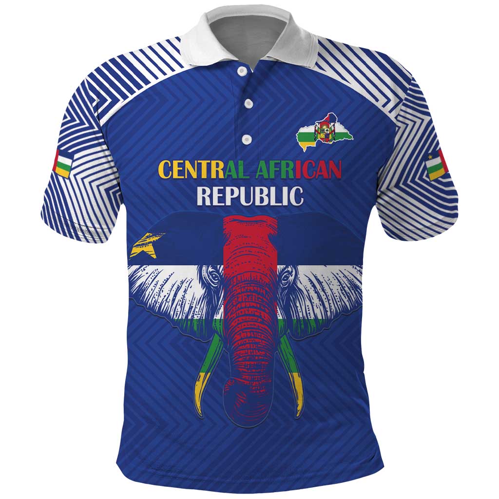 Custom Central African Republic Football Polo Shirt Go Champions LT15