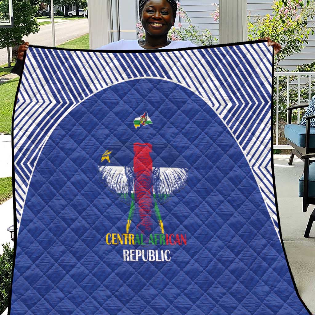 Afro Central African Republic Football Quilt Go Champions LT15