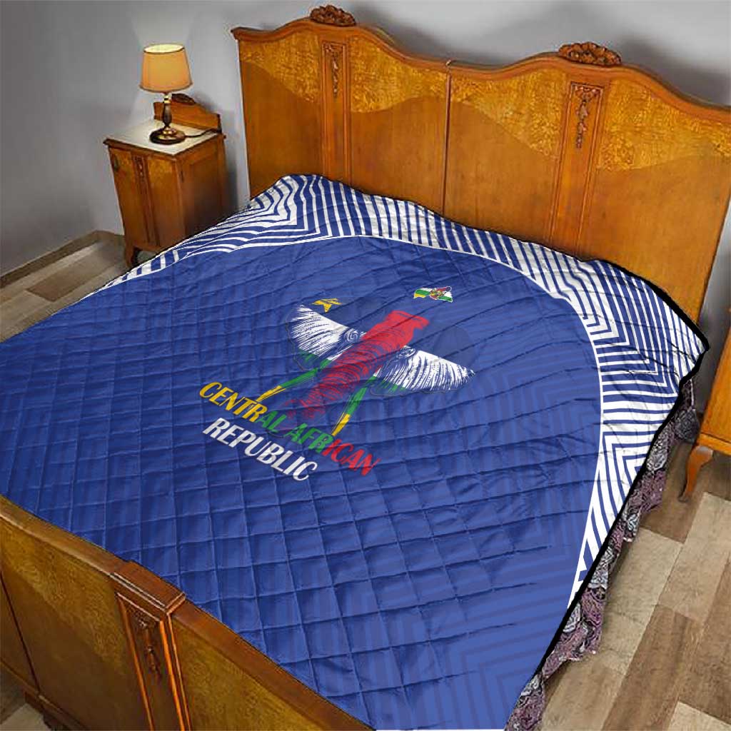 Afro Central African Republic Football Quilt Go Champions LT15