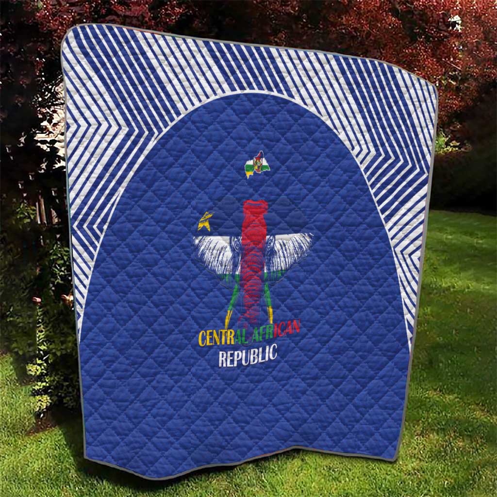 Afro Central African Republic Football Quilt Go Champions LT15