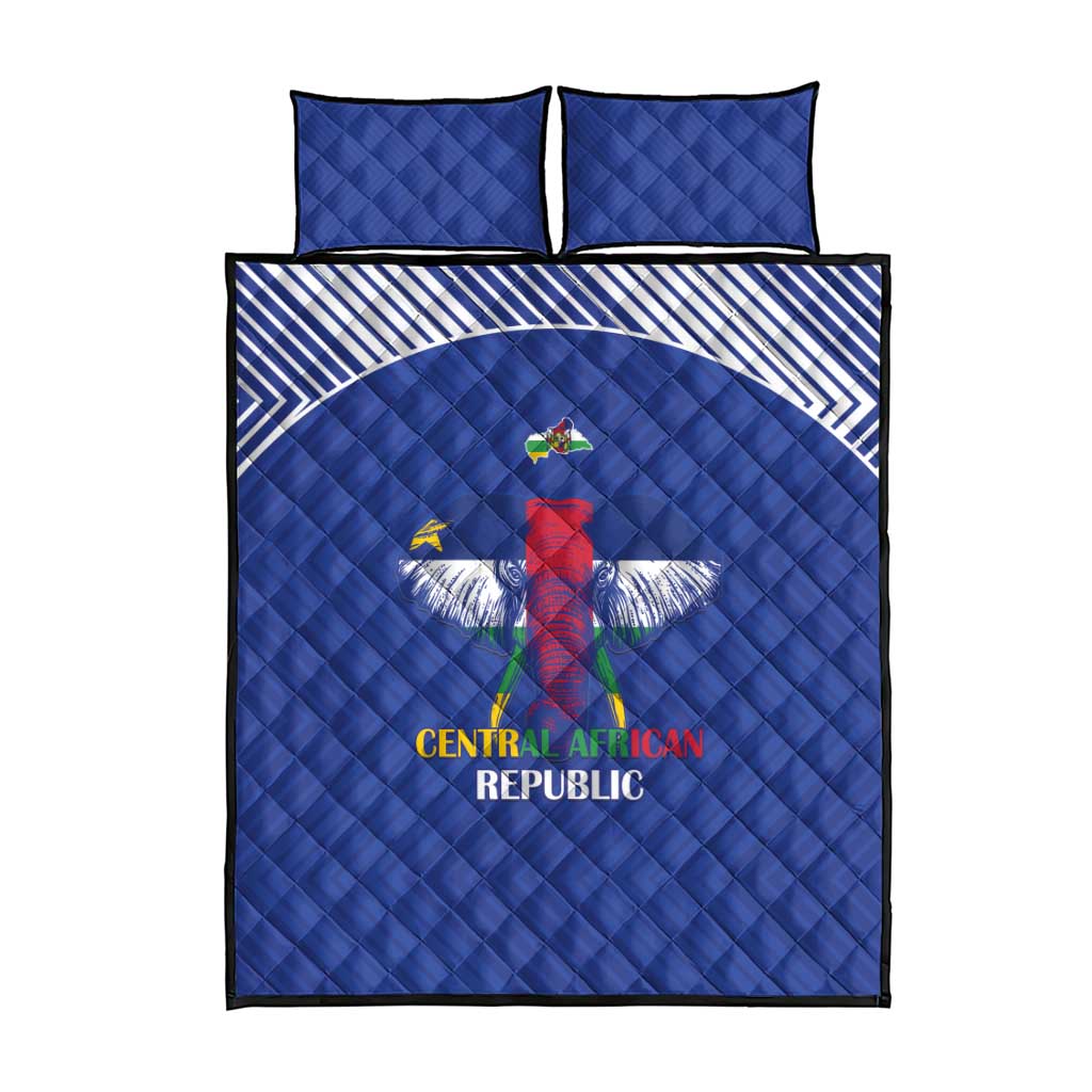 Afro Central African Republic Football Quilt Bed Set Go Champions LT15