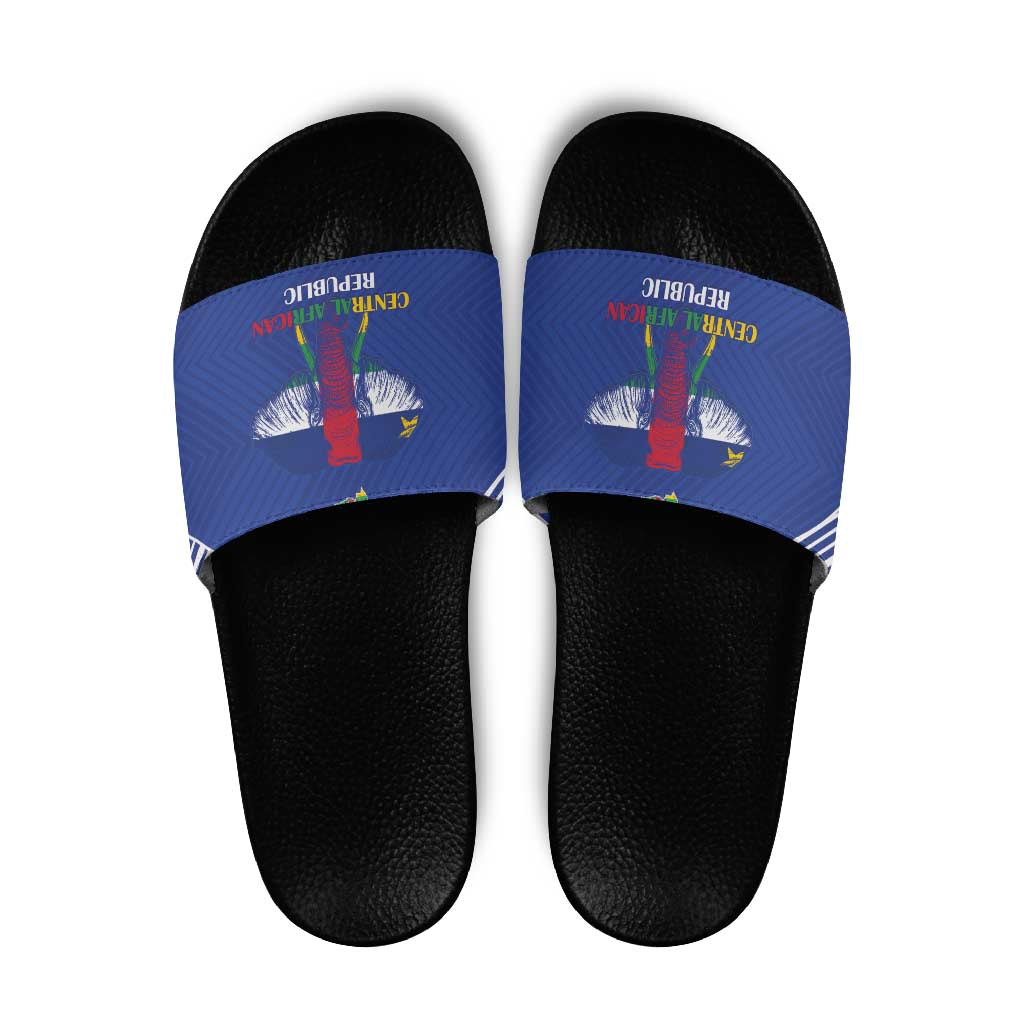 Central African Republic Football Slide Sandals Go Champions LT15
