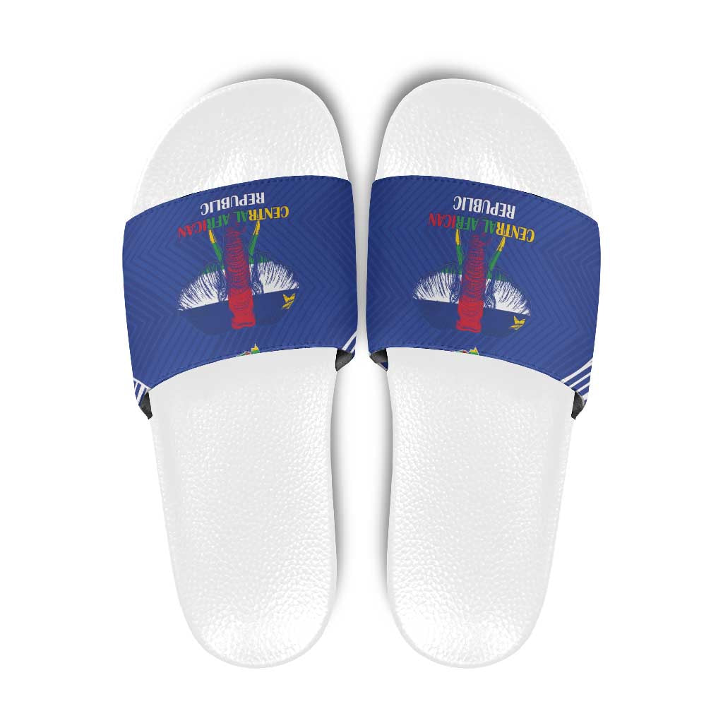 Central African Republic Football Slide Sandals Go Champions LT15