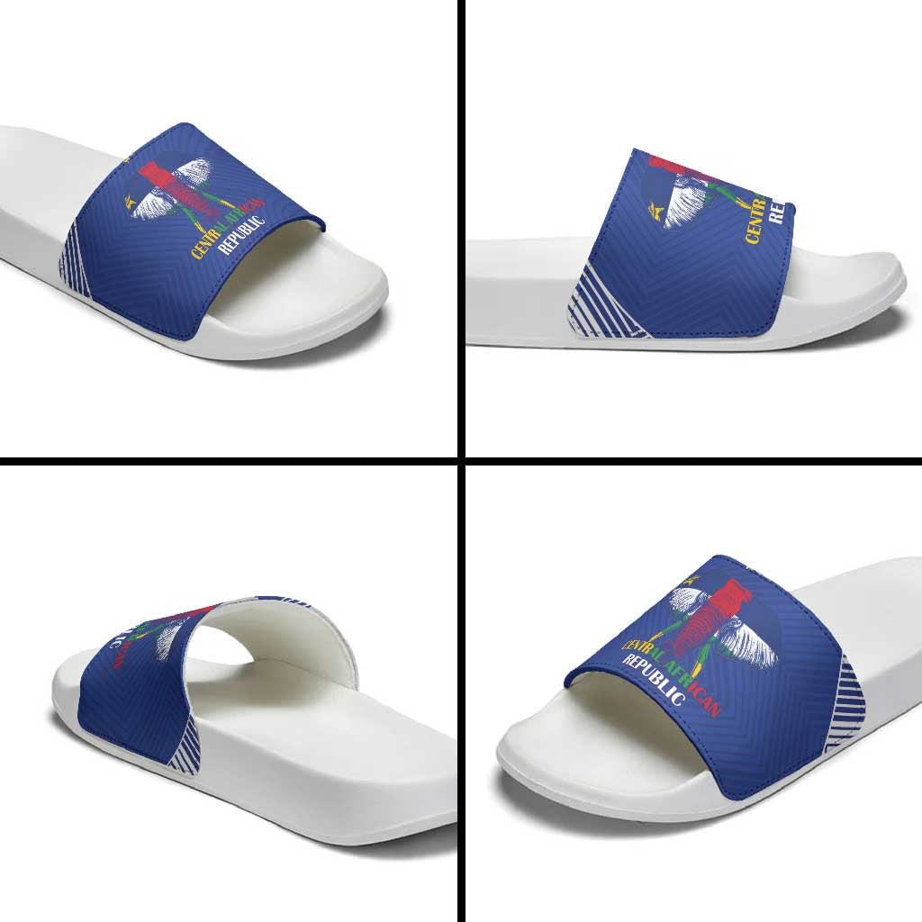 Central African Republic Football Slide Sandals Go Champions LT15