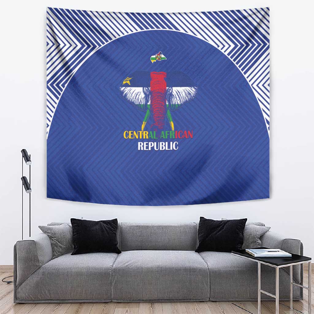 Afro Central African Republic Football Tapestry Go Champions LT15