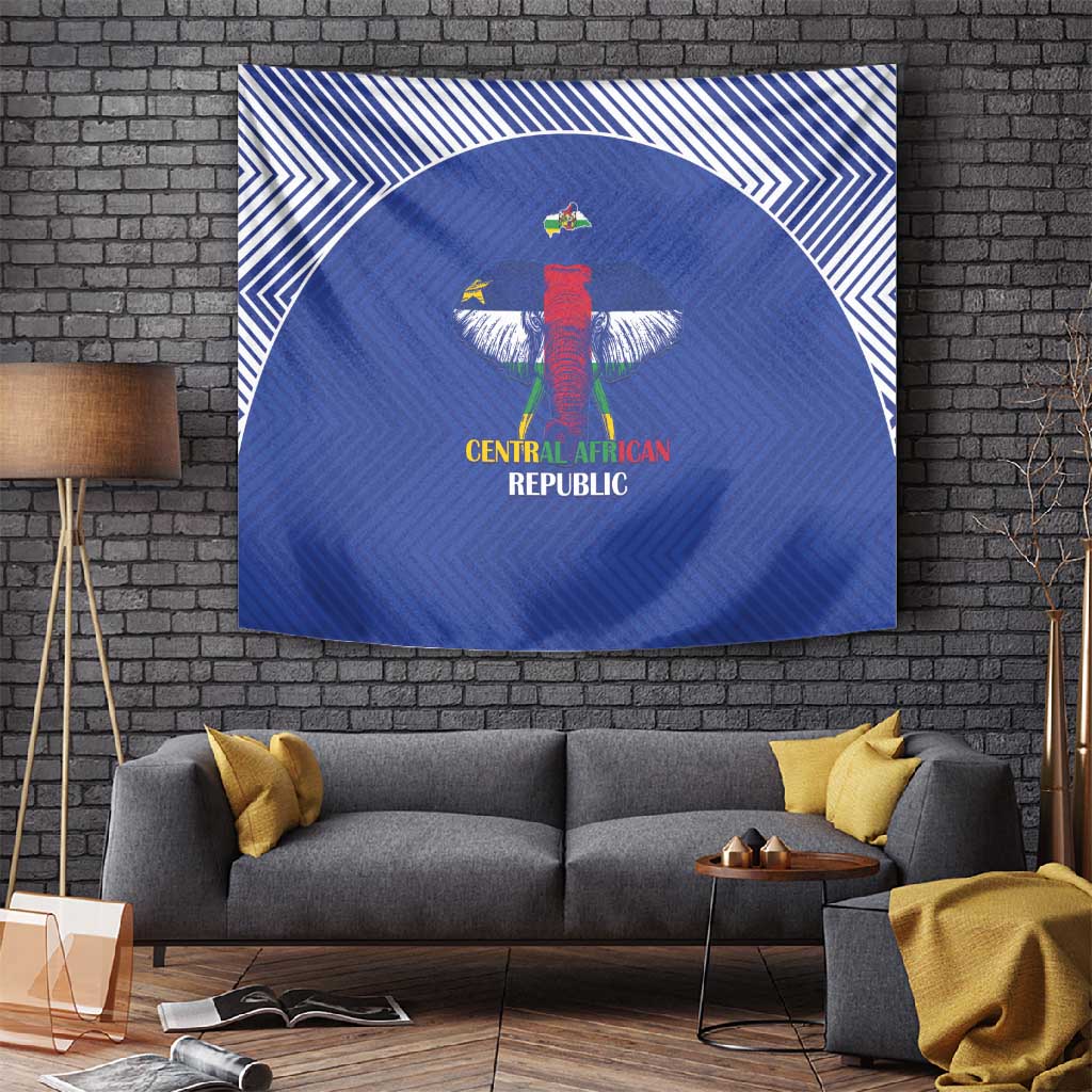 Afro Central African Republic Football Tapestry Go Champions LT15