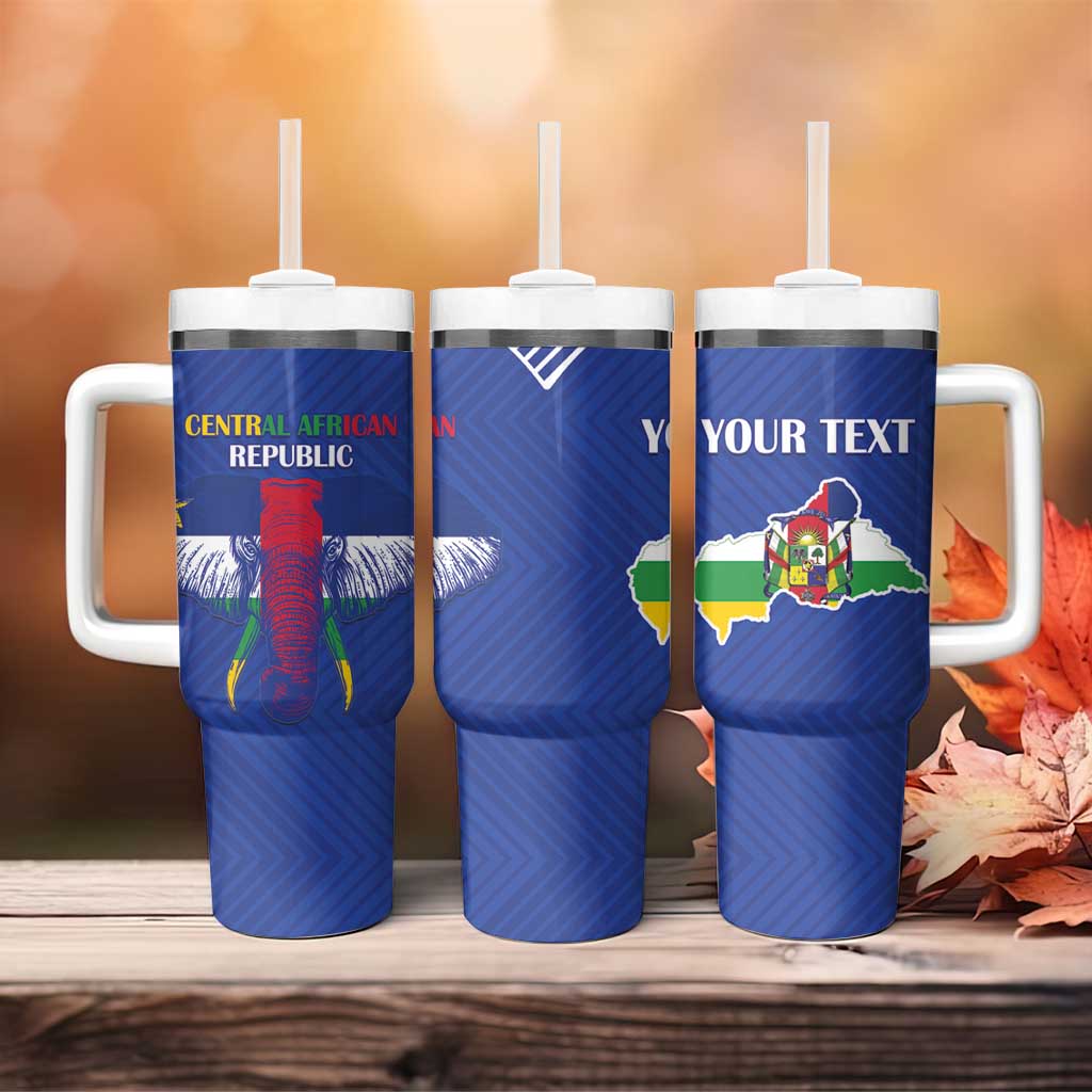 Afro Central African Republic Football Custom Tumbler With Handle Go Champions LT15
