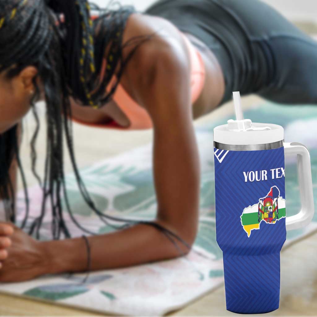 Afro Central African Republic Football Custom Tumbler With Handle Go Champions LT15