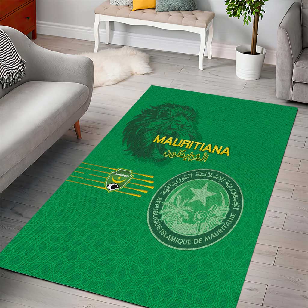 Afro Mauritania Football Area Rug Go Al-Murabitun LT15