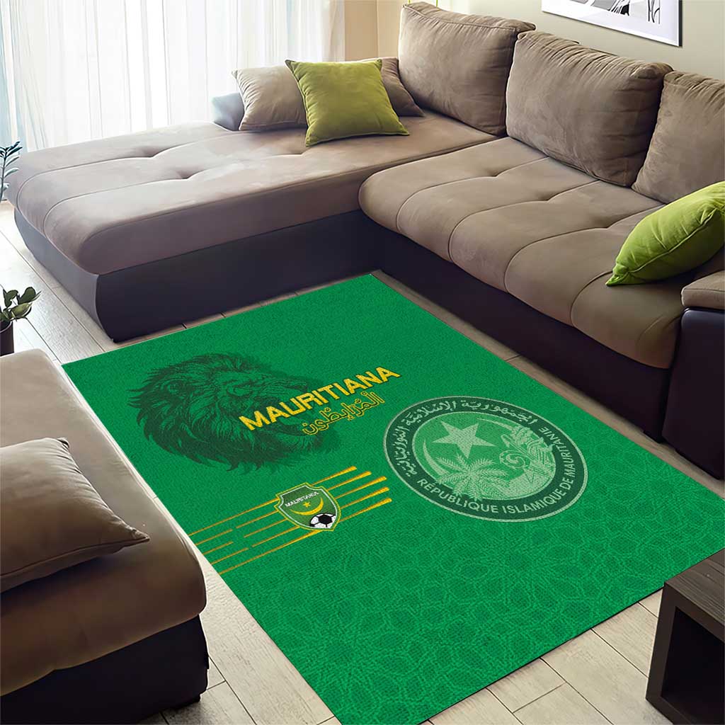 Afro Mauritania Football Area Rug Go Al-Murabitun LT15