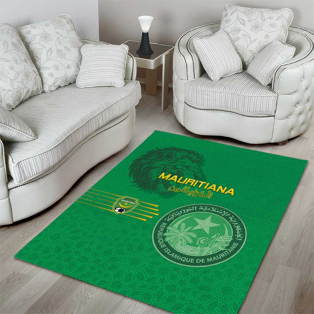 Afro Mauritania Football Area Rug Go Al-Murabitun LT15