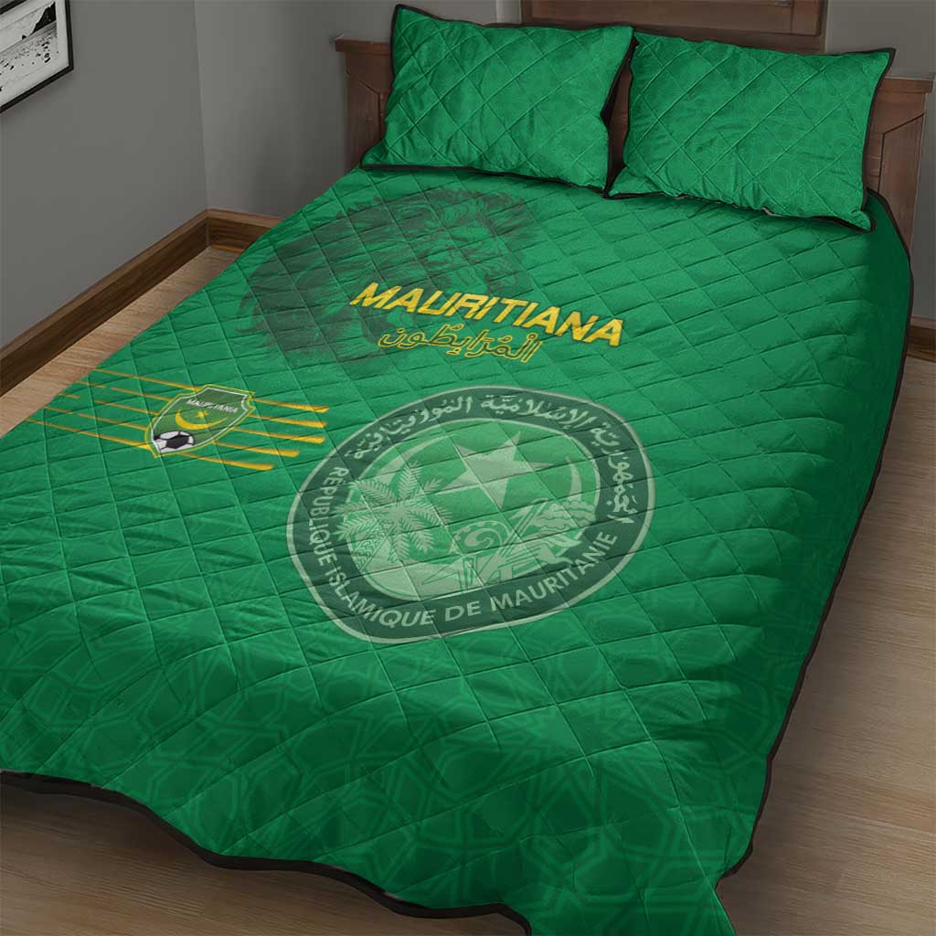 Afro Mauritania Football Quilt Bed Set Go Al-Murabitun LT15