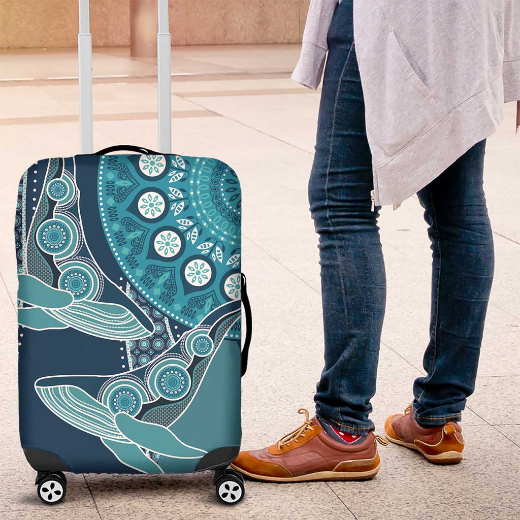 South Africa Whale Fes Luggage Cover African Shwe Shwe Pattern LT15