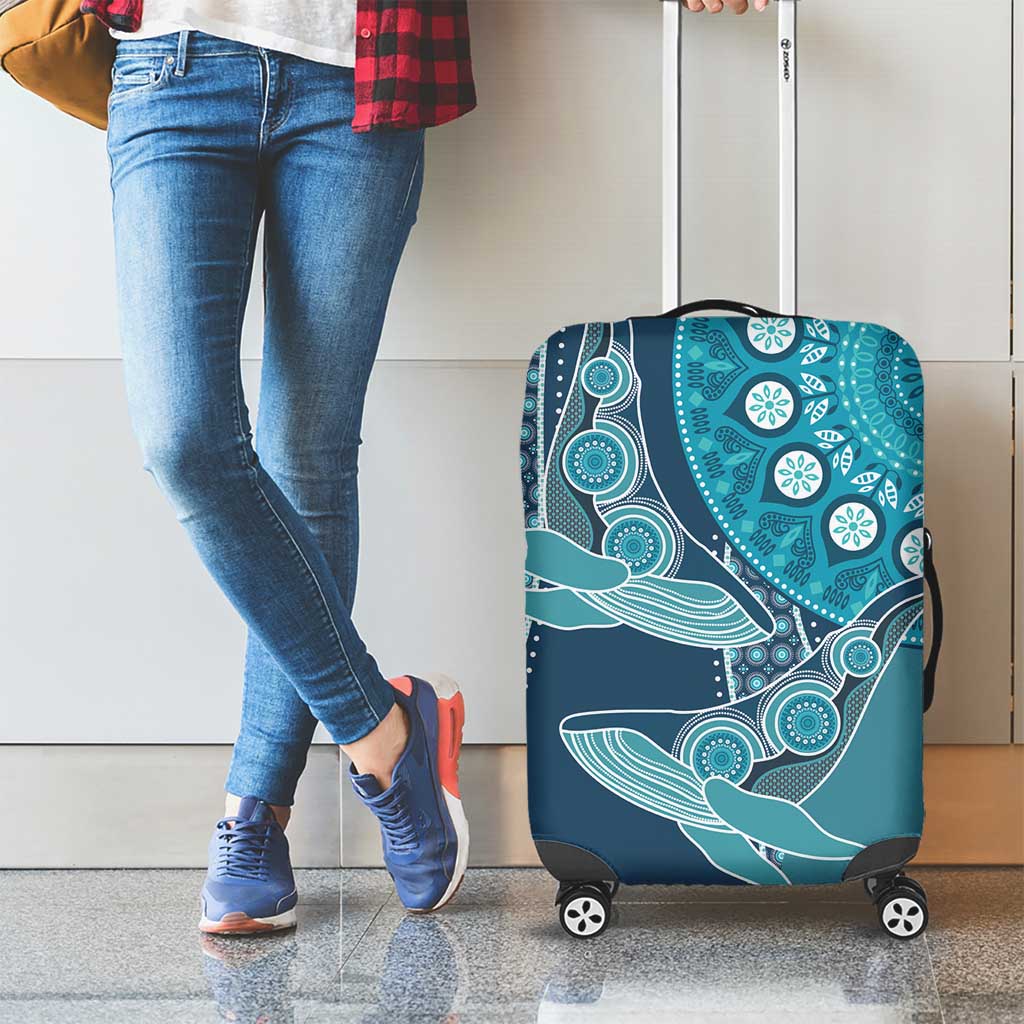 South Africa Whale Fes Luggage Cover African Shwe Shwe Pattern LT15