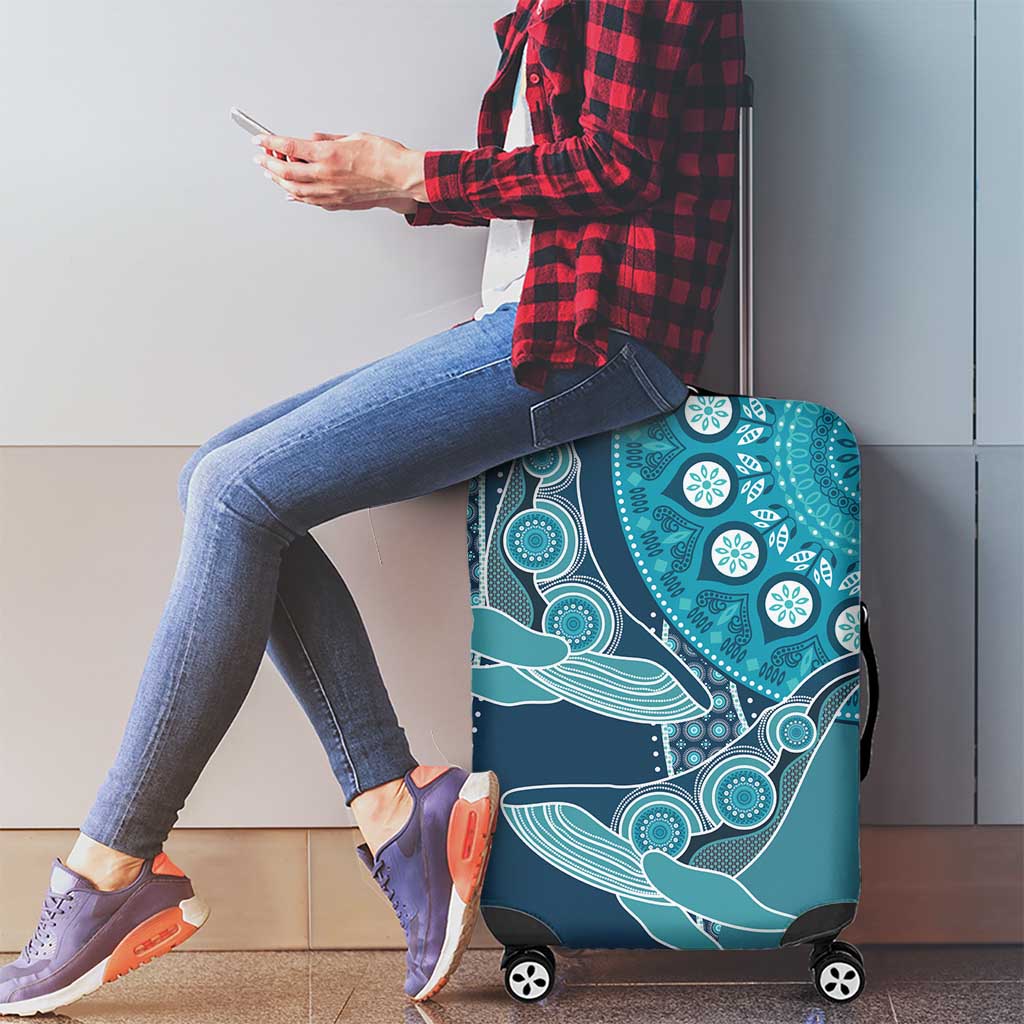 South Africa Whale Fes Luggage Cover African Shwe Shwe Pattern LT15