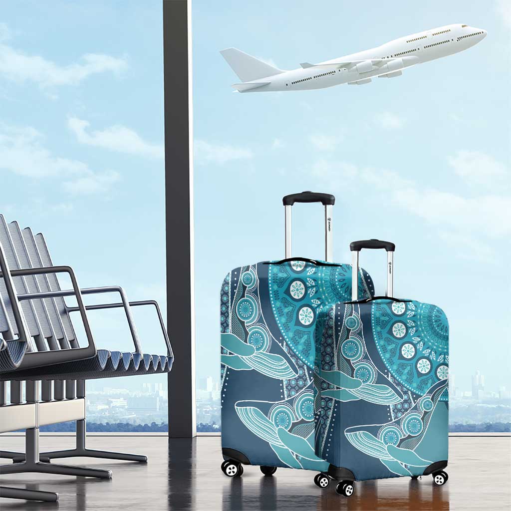 South Africa Whale Fes Luggage Cover African Shwe Shwe Pattern LT15