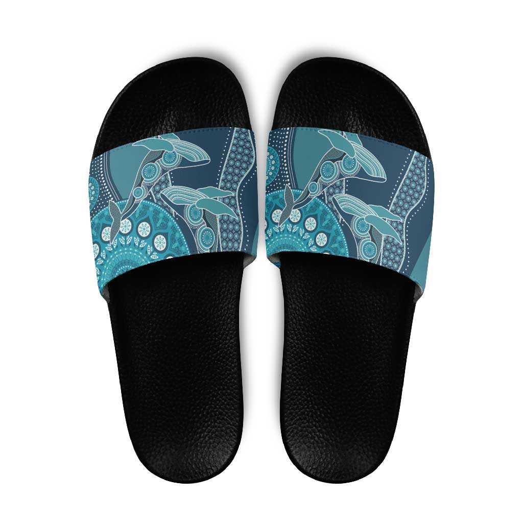South Africa Whale Fes Slide Sandals African Shwe Shwe Pattern LT15