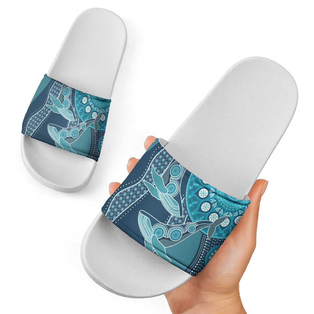 South Africa Whale Fes Slide Sandals African Shwe Shwe Pattern LT15