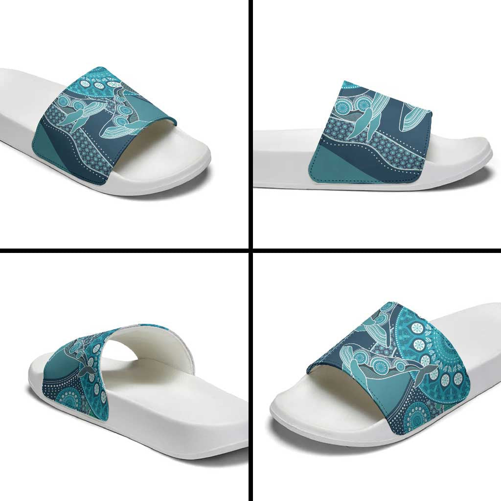 South Africa Whale Fes Slide Sandals African Shwe Shwe Pattern LT15