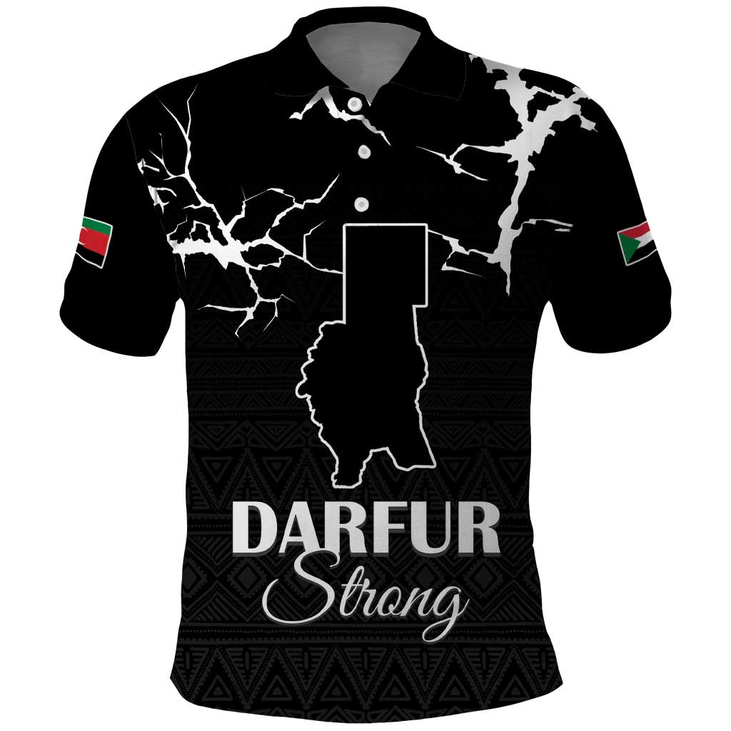 Darfur Sudan Strong Polo Shirt Pray for Tarseen LT15