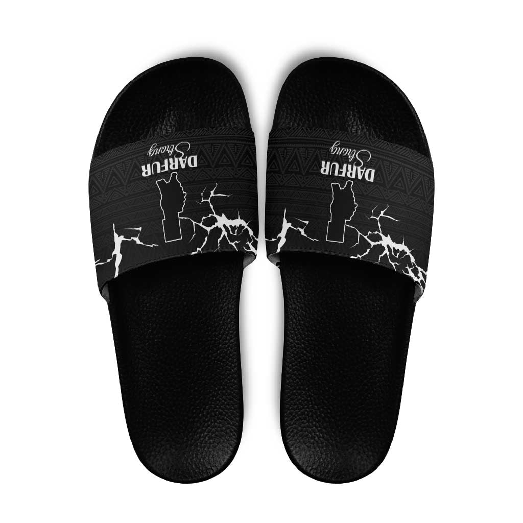 Darfur Sudan Strong Slide Sandals Pray for Tarseen LT15