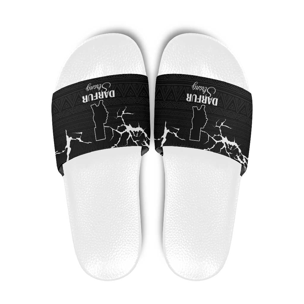 Darfur Sudan Strong Slide Sandals Pray for Tarseen LT15