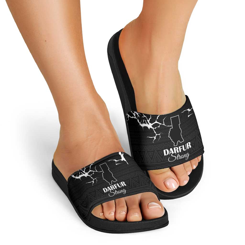 Darfur Sudan Strong Slide Sandals Pray for Tarseen LT15