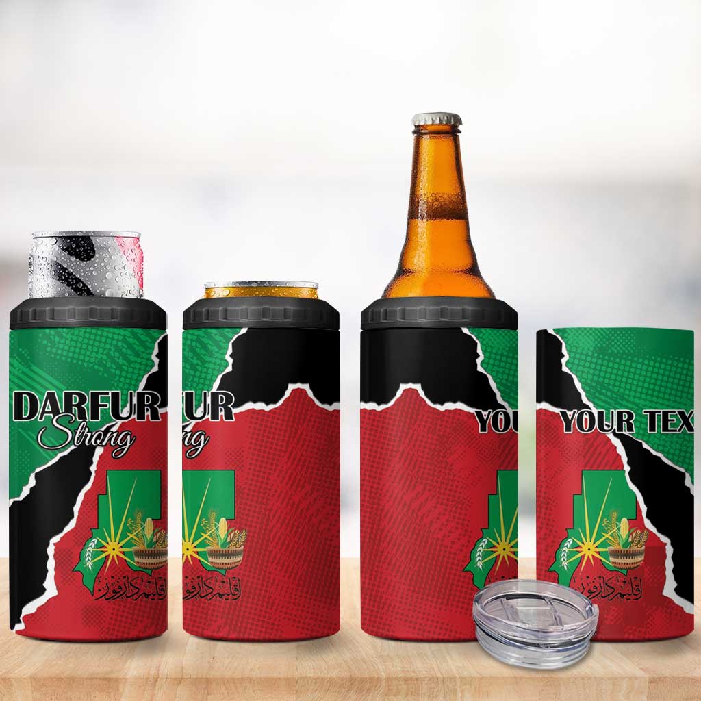 Darfur Sudan Personalized 4 in 1 Can Cooler Tumbler Be Strong LT15