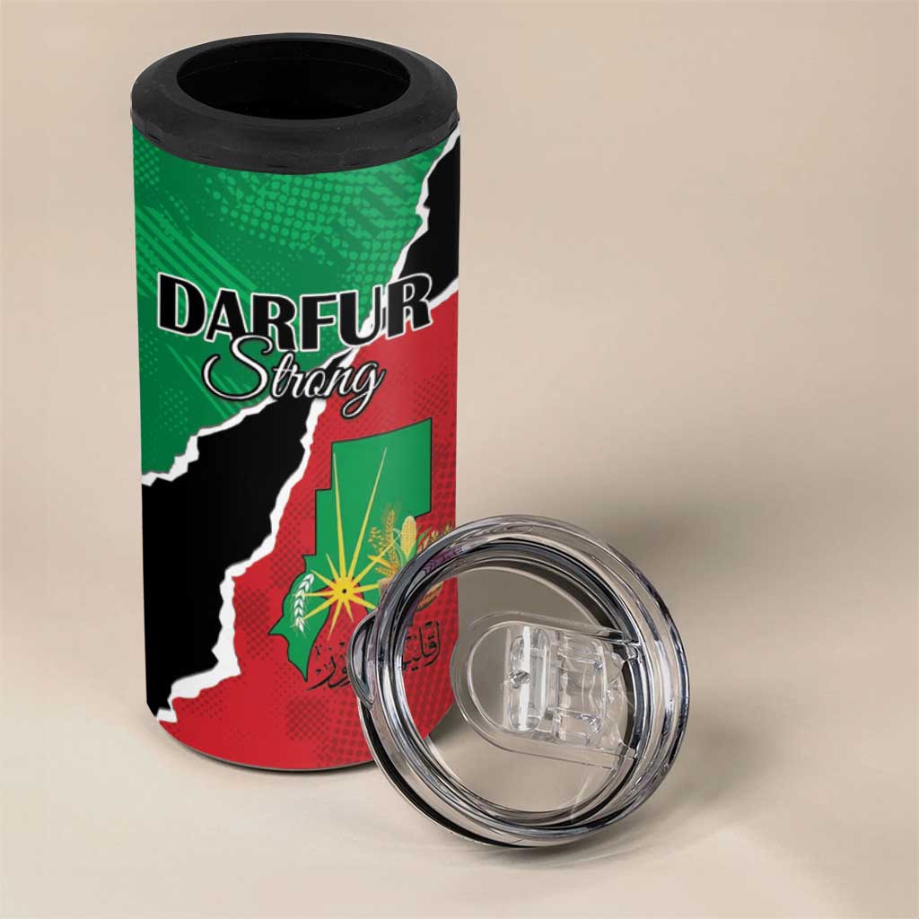 Darfur Sudan Personalized 4 in 1 Can Cooler Tumbler Be Strong LT15