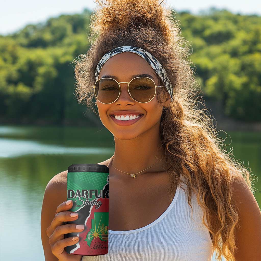 Darfur Sudan Personalized 4 in 1 Can Cooler Tumbler Be Strong LT15