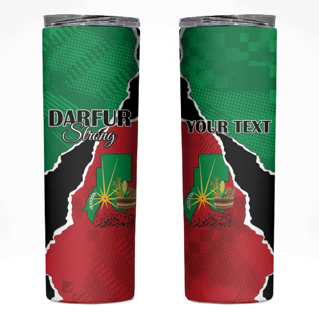 Darfur Sudan Personalized Skinny Tumbler Be Strong LT15