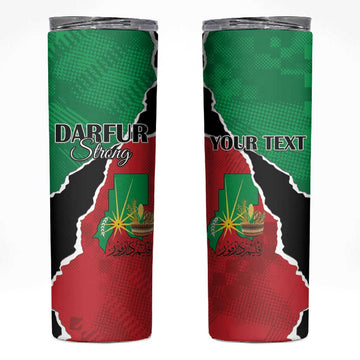 Darfur Sudan Personalized Skinny Tumbler Be Strong LT15