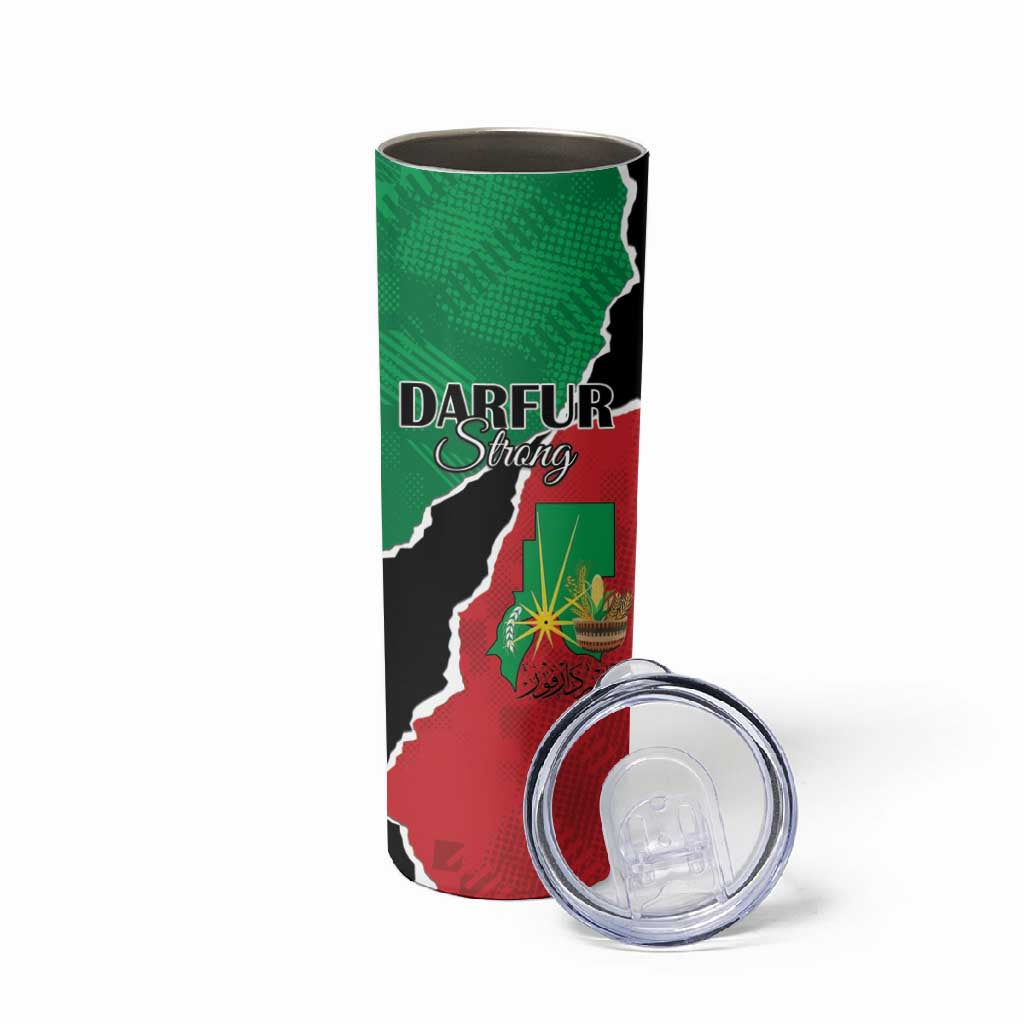 Darfur Sudan Personalized Skinny Tumbler Be Strong LT15