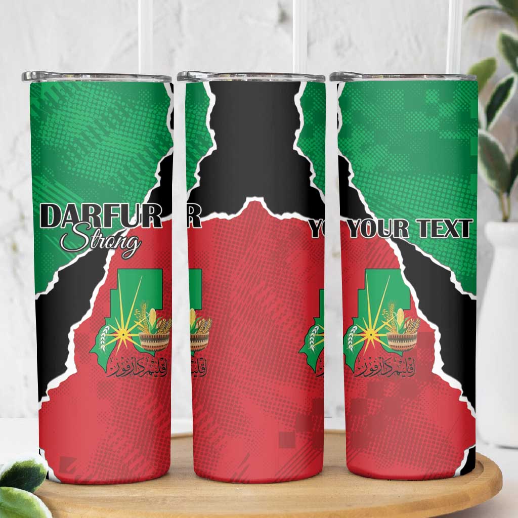 Darfur Sudan Personalized Skinny Tumbler Be Strong LT15