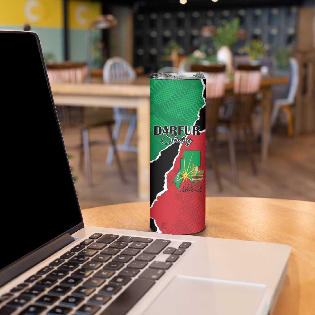Darfur Sudan Personalized Skinny Tumbler Be Strong LT15