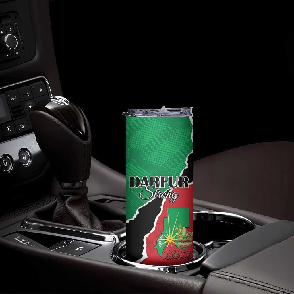 Darfur Sudan Personalized Skinny Tumbler Be Strong LT15