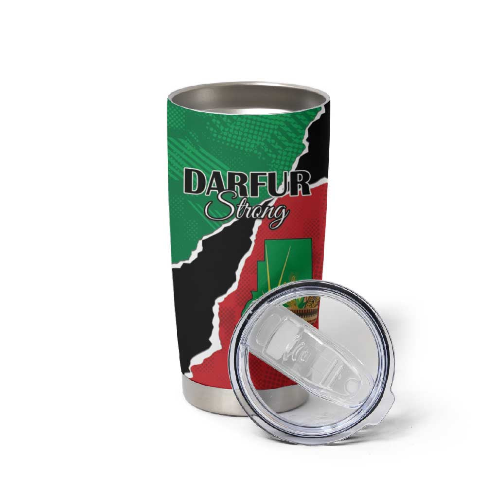 Darfur Sudan Personalized Tumbler Cup Be Strong LT15