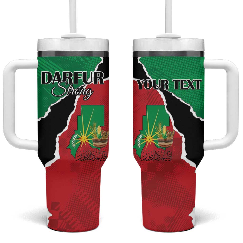 Darfur Sudan Personalized Tumbler With Handle Be Strong LT15