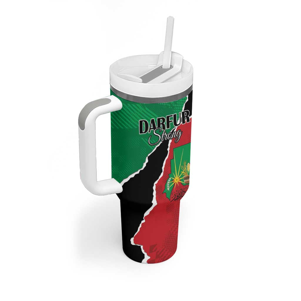 Darfur Sudan Personalized Tumbler With Handle Be Strong LT15