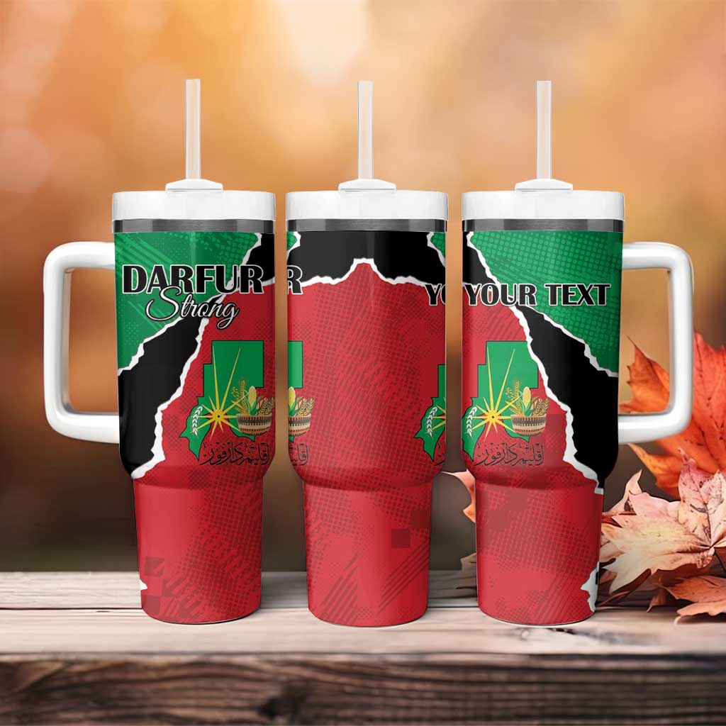 Darfur Sudan Personalized Tumbler With Handle Be Strong LT15