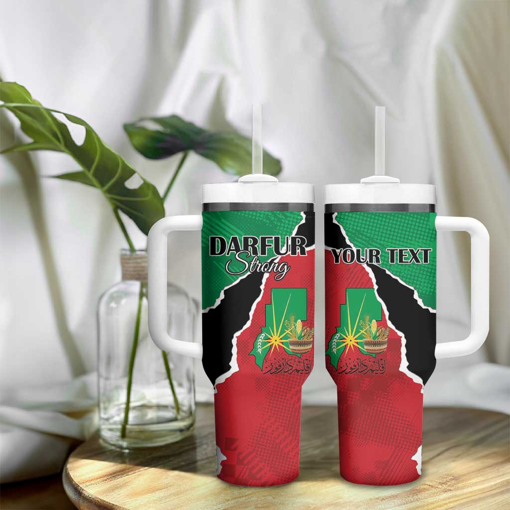 Darfur Sudan Personalized Tumbler With Handle Be Strong LT15