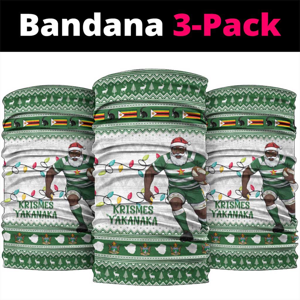 Zimbabwe Rugby Christmas Neck Gaiter The Sables Krismes Yakanaka LT15