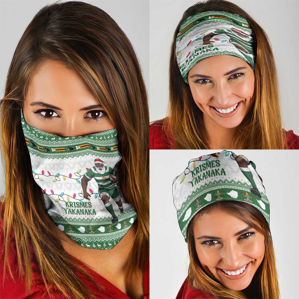 Zimbabwe Rugby Christmas Neck Gaiter The Sables Krismes Yakanaka LT15