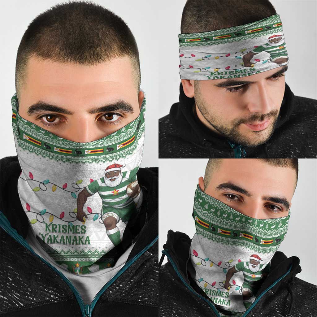 Zimbabwe Rugby Christmas Neck Gaiter The Sables Krismes Yakanaka LT15