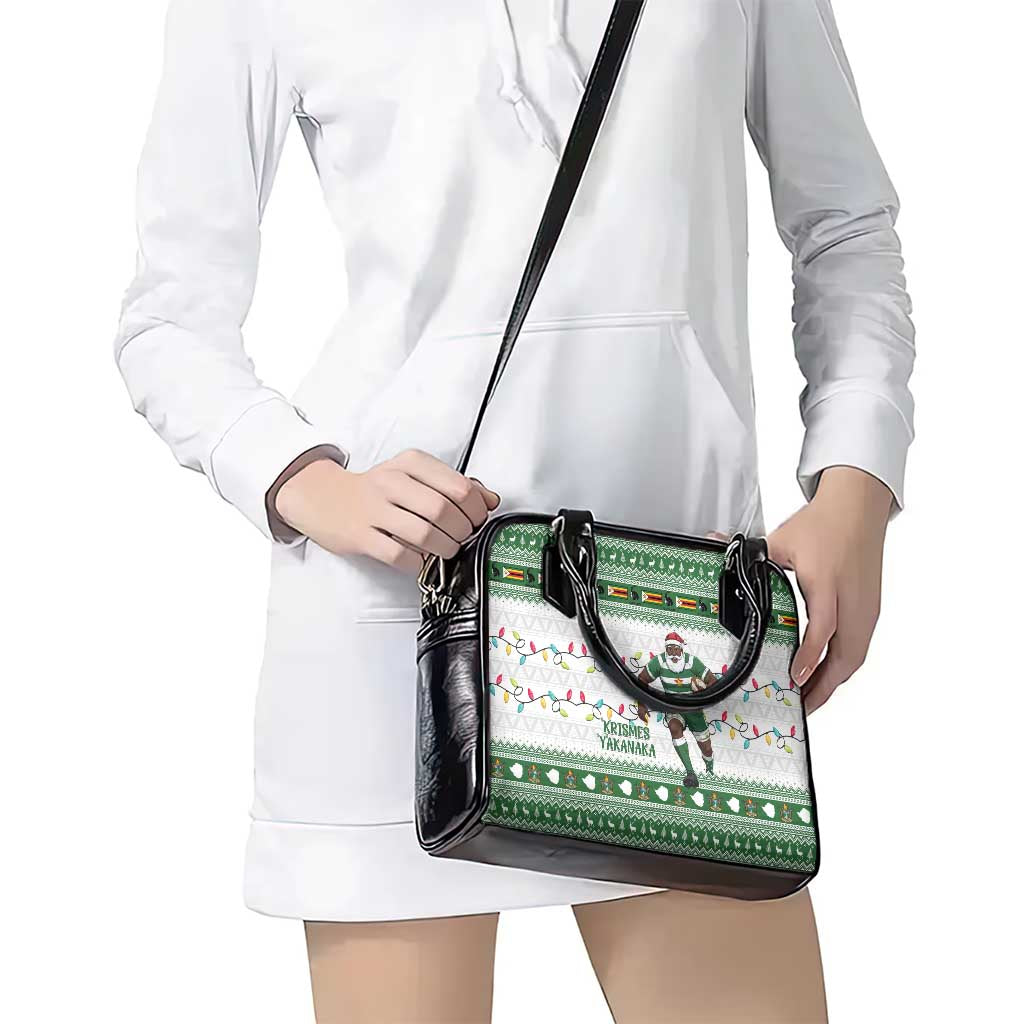 Zimbabwe Rugby Christmas Shoulder Handbag The Sables Krismes Yakanaka LT15