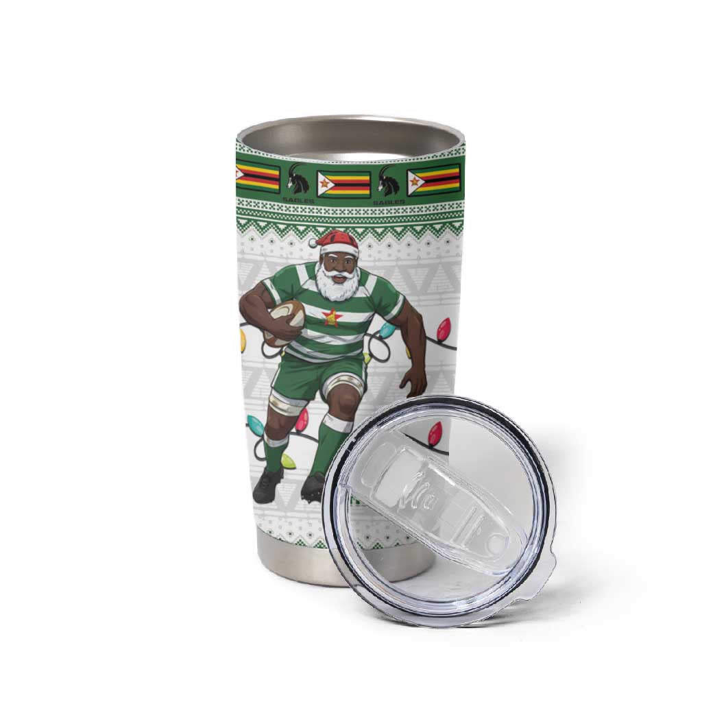 Afro Christmas Rugby Zimbabwe Tumbler Cup The Sables Krismes Yakanaka LT15
