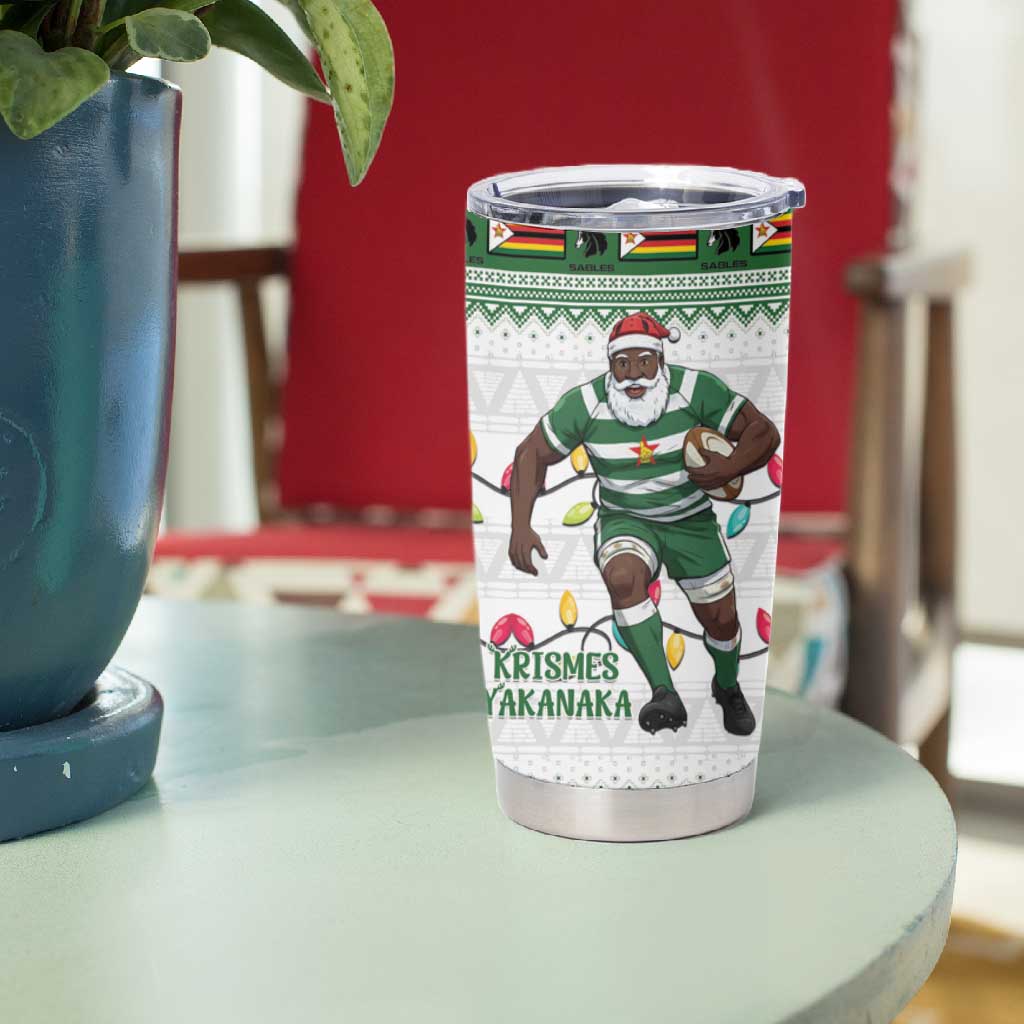 Afro Christmas Rugby Zimbabwe Tumbler Cup The Sables Krismes Yakanaka LT15