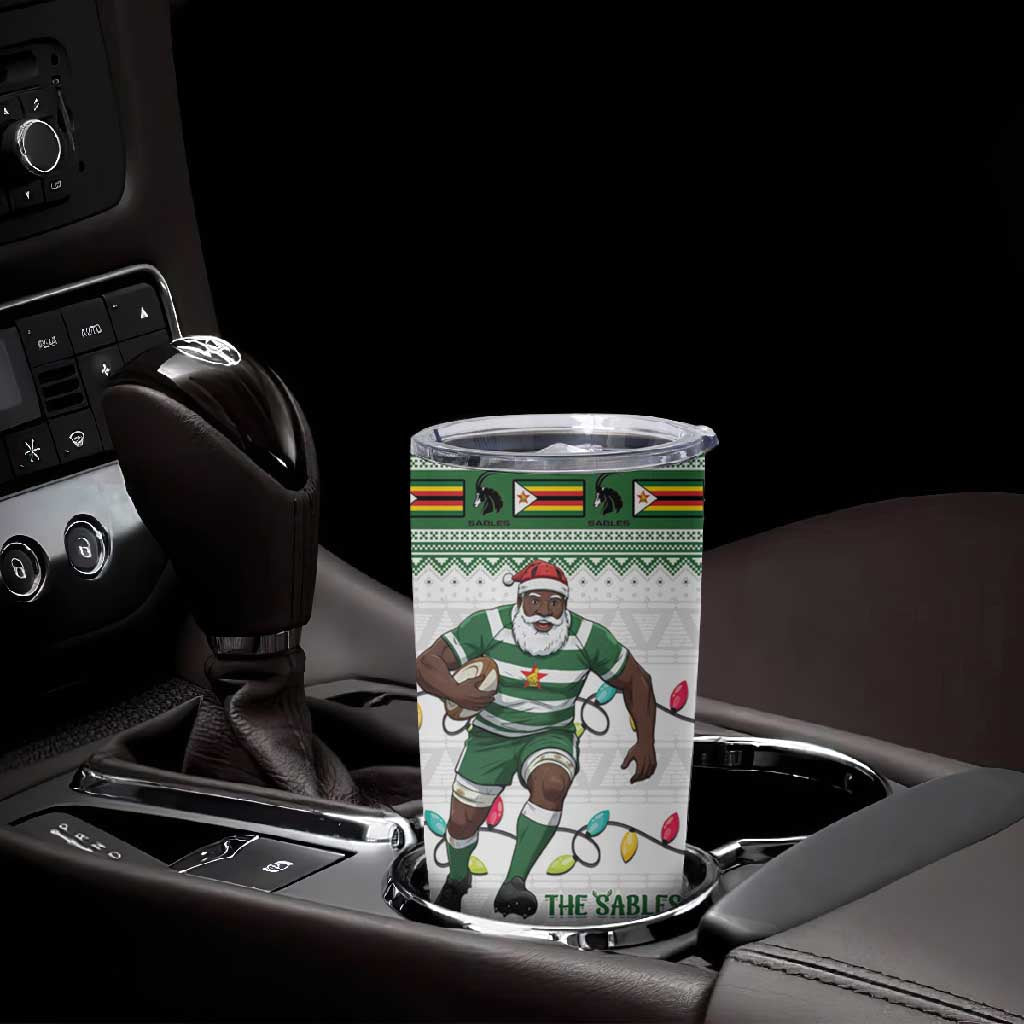 Afro Christmas Rugby Zimbabwe Tumbler Cup The Sables Krismes Yakanaka LT15
