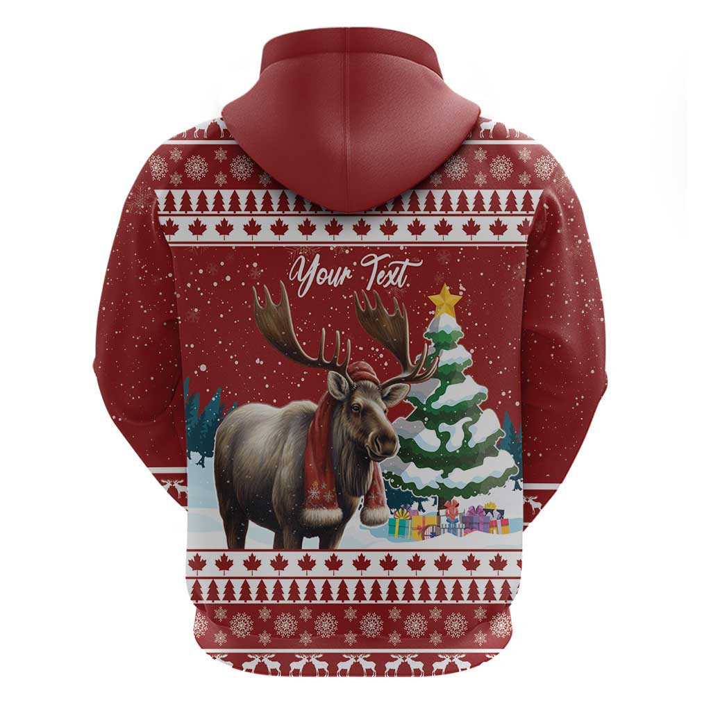 Personalized Canada Christmas Hoodie Merry Christmoose LT15
