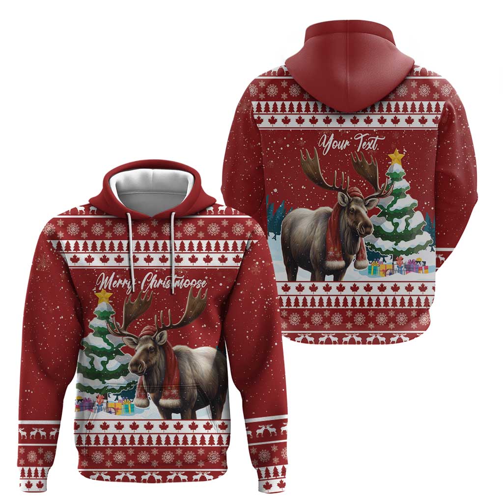 Personalized Canada Christmas Hoodie Merry Christmoose LT15